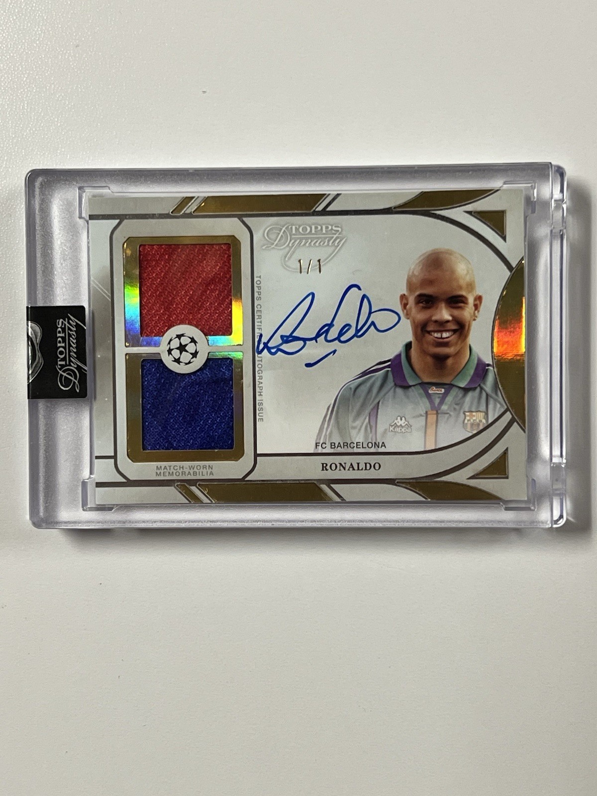 2024-2025 Topps Dynasty UEFA Champions League Ronaldo Nazario 1/1 Relic Auto