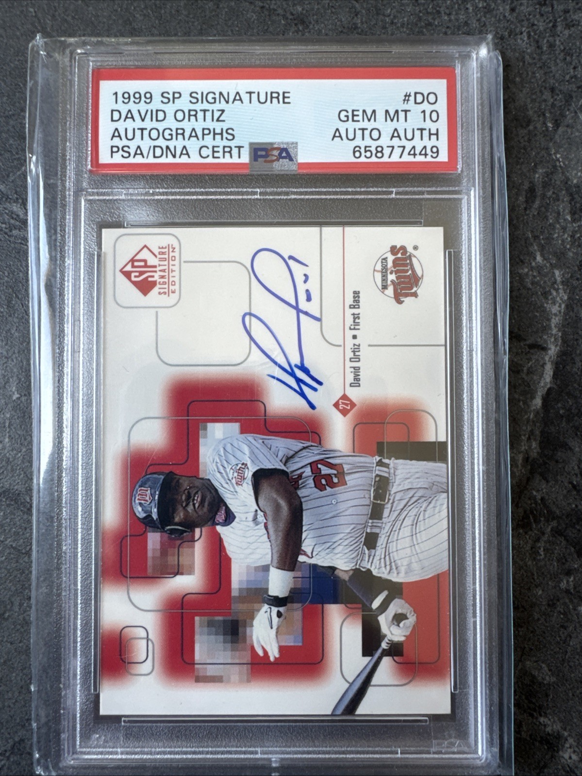 1999 SP Signature Edition - Autographs David Ortiz #DO (AU) PSA 10