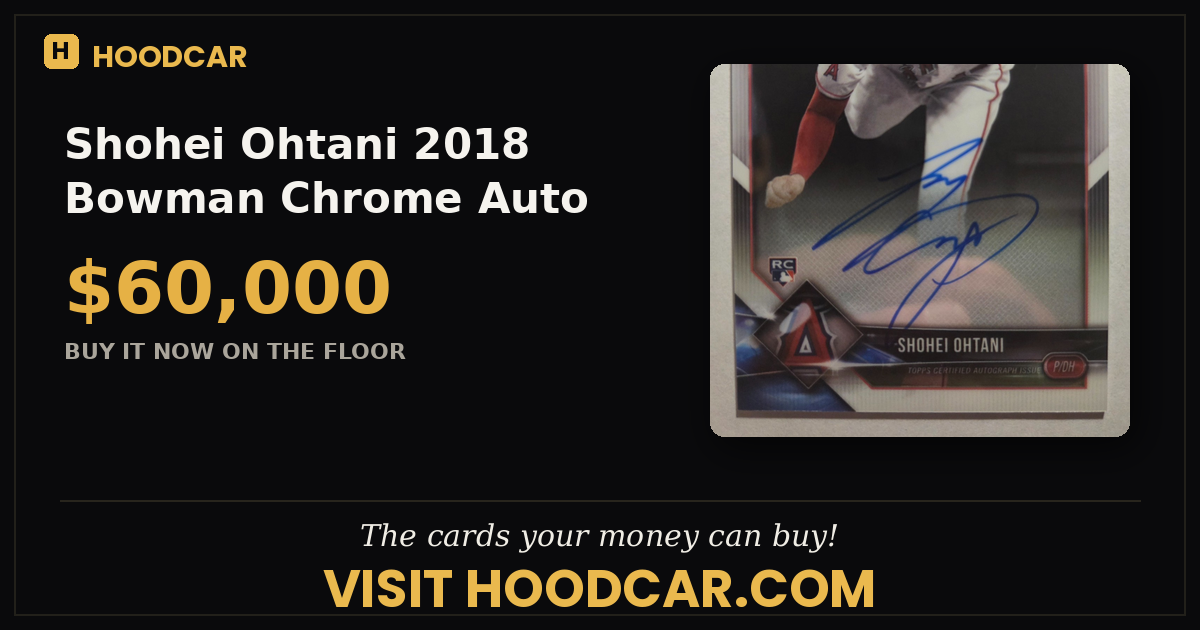Shohei Ohtani 2018 Bowman Chrome Auto