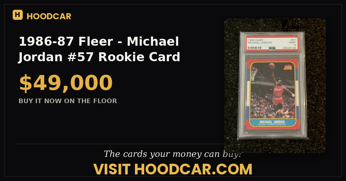 1986-87 Fleer - Michael Jordan #57 Rookie Card